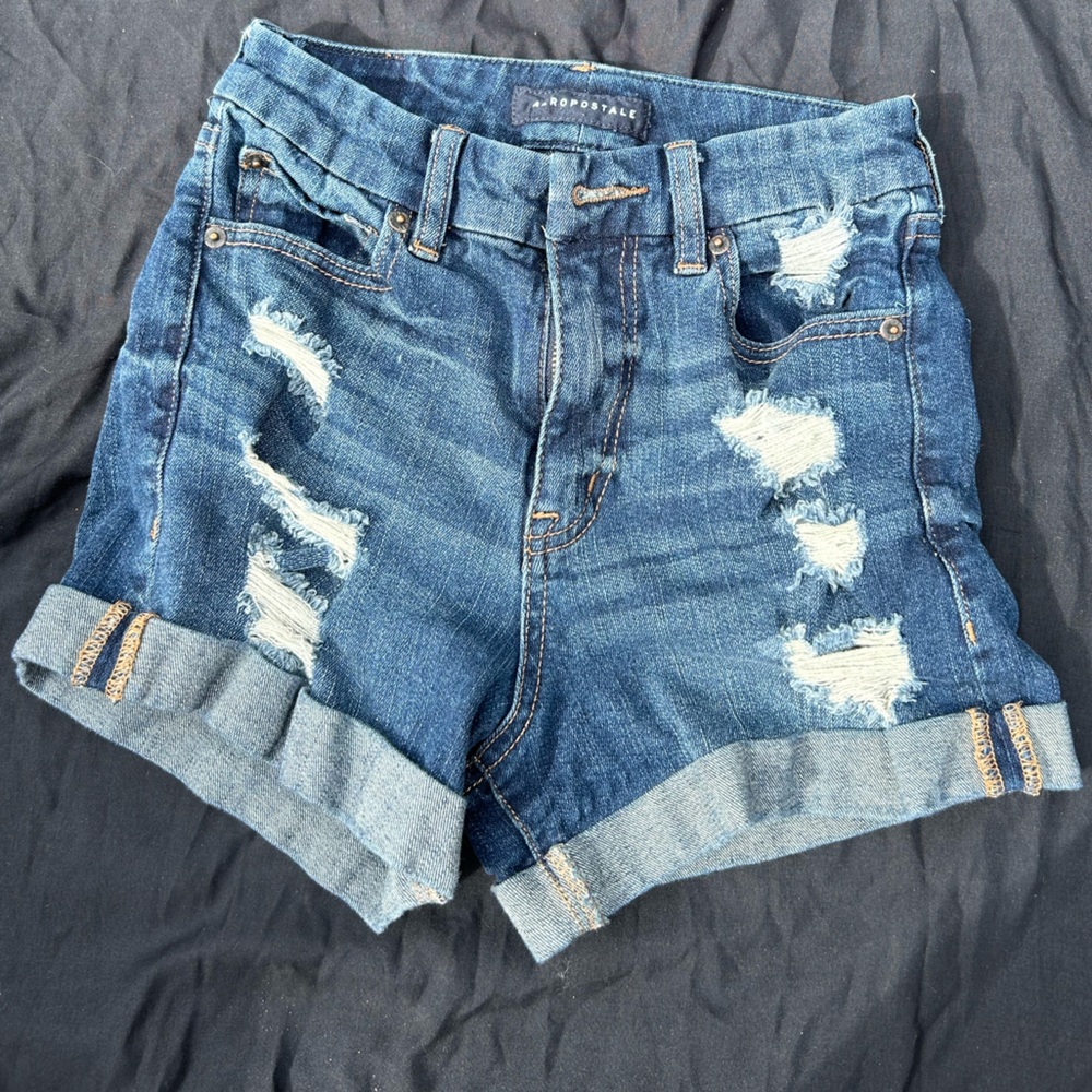 Aeropostale High Waste Jean Shorts